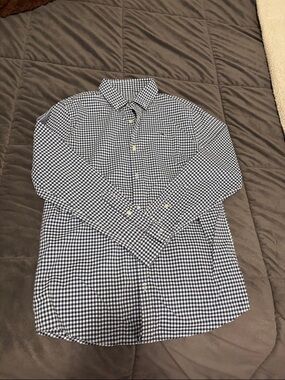 NWOT Vineyard Vines Performance Navy gingham Button-Down Shirt